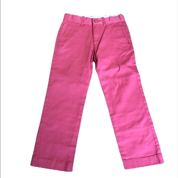 J Crew Crewcuts Red Chinos Pants Boys Size 5 K - Picture 1 of 7